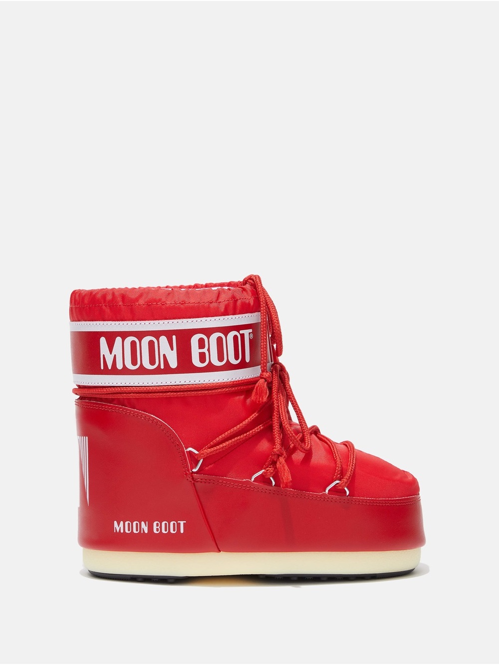 Moon Boot Icon Low Red Nylon Boots Red